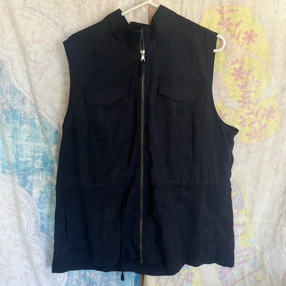 Navy blue vest